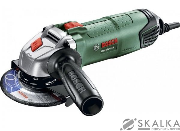 На фото Болгарка Bosch PWS 750-125 750 Вт 125 мм (63054)