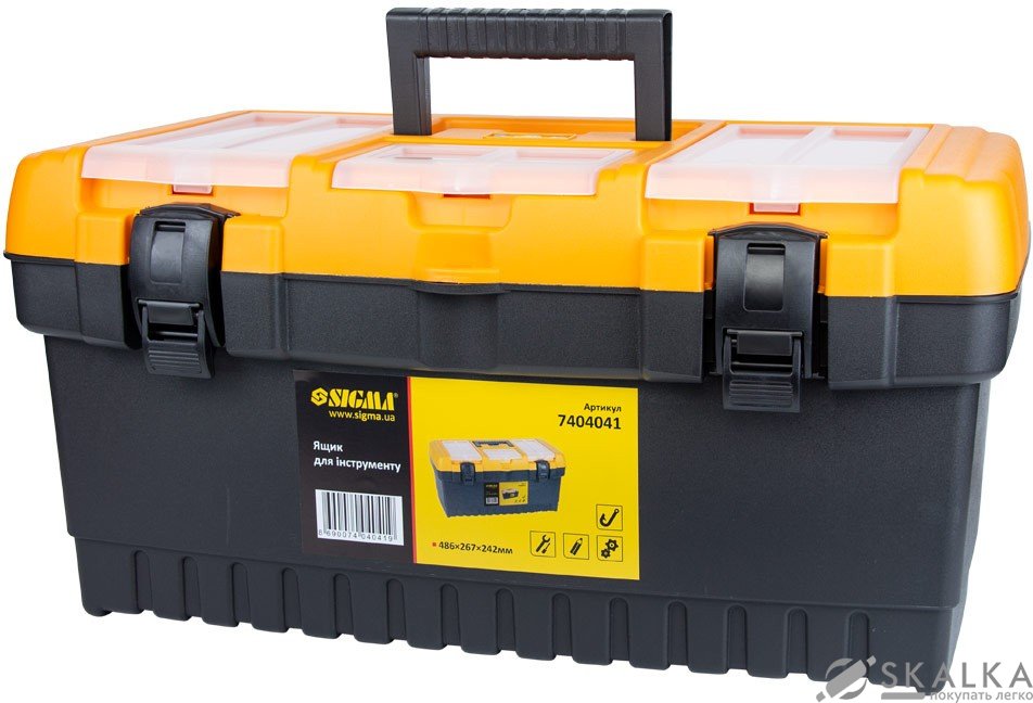 На фото Ящик для инструмента Sigma 486×267×242 мм (7404041)