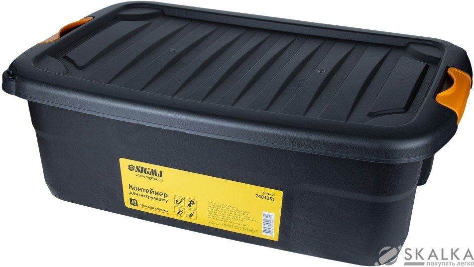 На фото Контейнер для инструмента Sigma 30 л 390×600×200 мм (7404261)