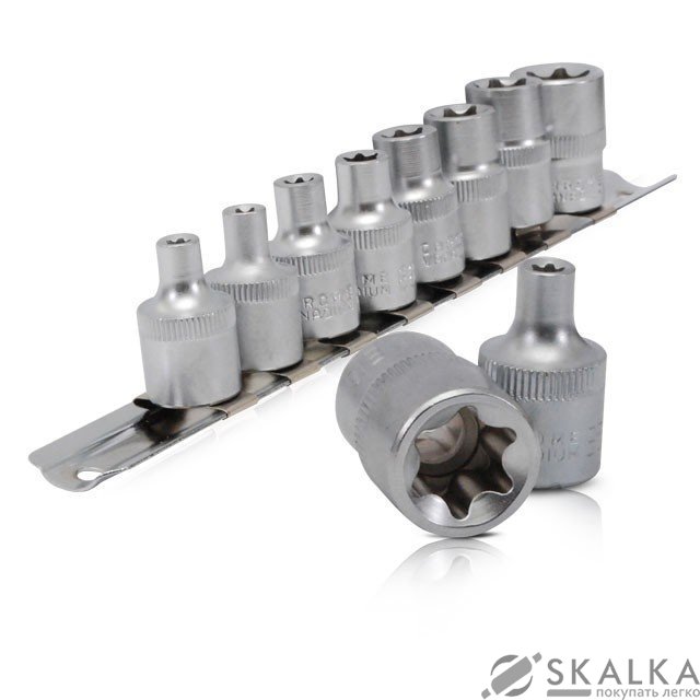 На фото Набор головок TORX Intertool 8шт, E5-E16, 3/8 (ET-6015)