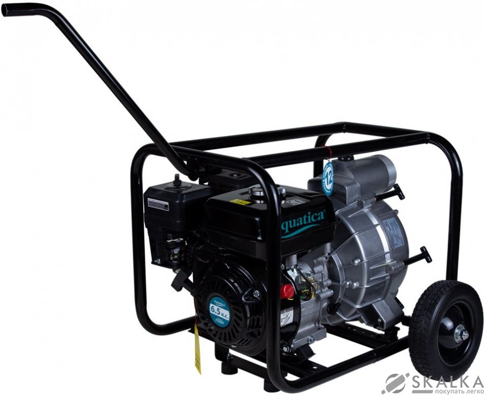 Мотопомпа Aquatica 6.5 л.с. Hmax 28 м Qmax 50 м3/ч для грязной воды (772537) На фото Мотопомпа Aquatica 6.5 л.с. Hmax 28 м Qmax 50 м3/ч для грязной воды (772537)