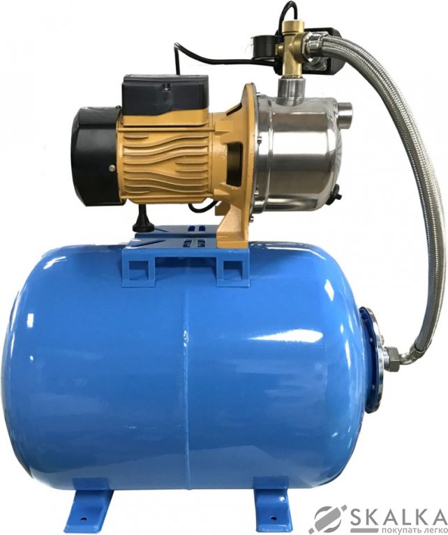 На фото Насосная станция Optima JET150S-50 1.3 кВт нержавейка на Гребёнке