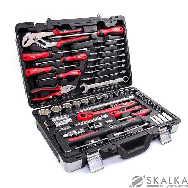 На фото Профессиональный Набор инструмента Intertool 1/2" & 1/4", 78ед (ET-7078)