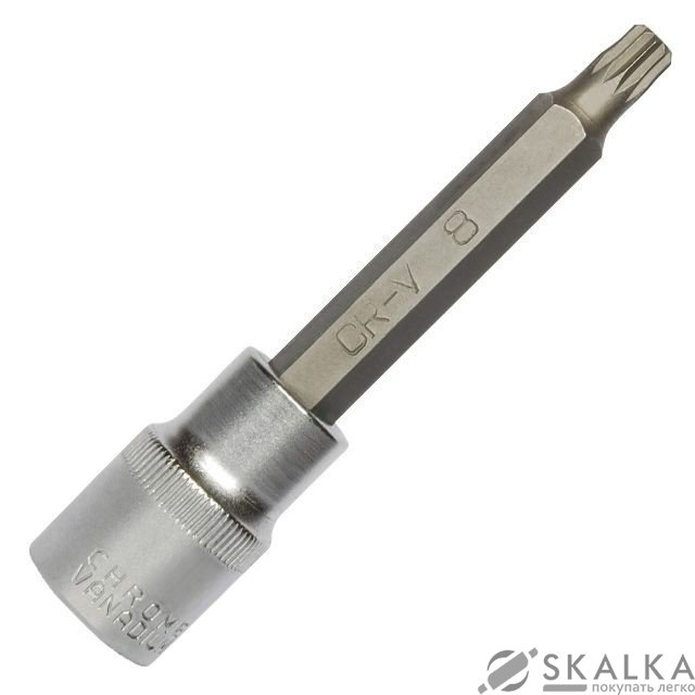 На фото Сплайн Intertool М5, L100мм, 1/2 (HT-1966)