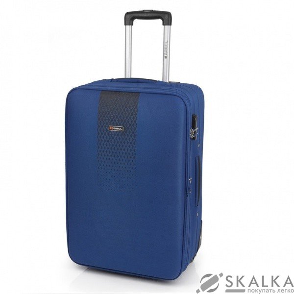 На фото Чемодан Gabol Roll (M) Blue (924644)