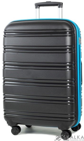 На фото Чемодан Rock Impact II (M) Black/Blue (926415)
