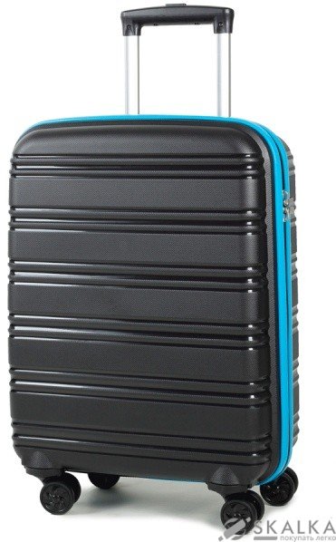 На фото Чемодан Rock Impact II (S) Black/Blue (926414)