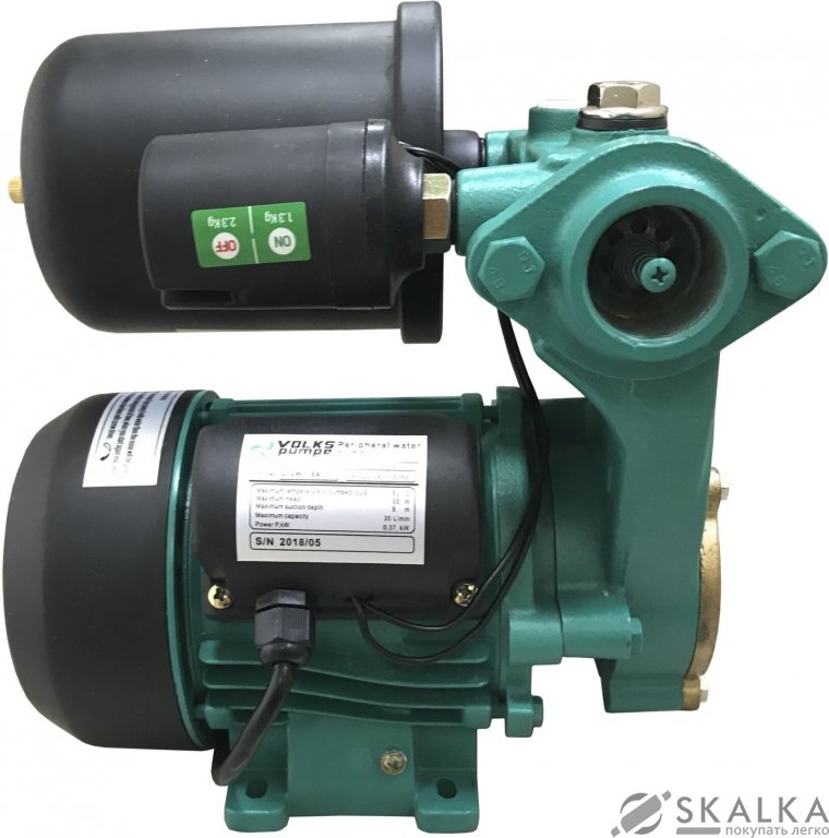 На фото Насосная станция VOLKS pumpe WZ370 0.37 кВт бак 2 л