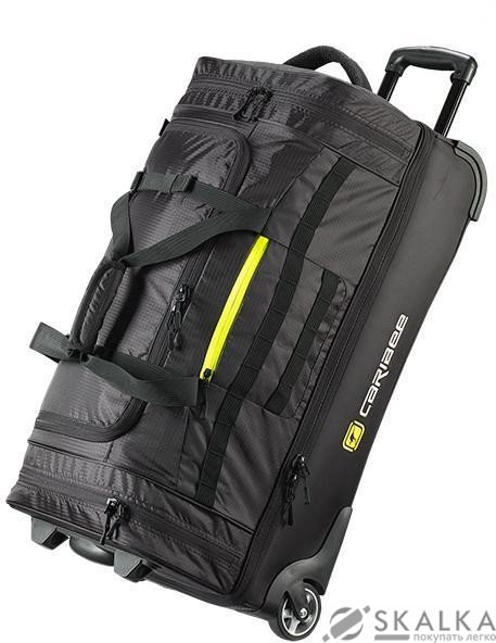 На фото Сумка дорожная на колесах Caribee Scarecrow DX 75L 70 см Black (922333)
