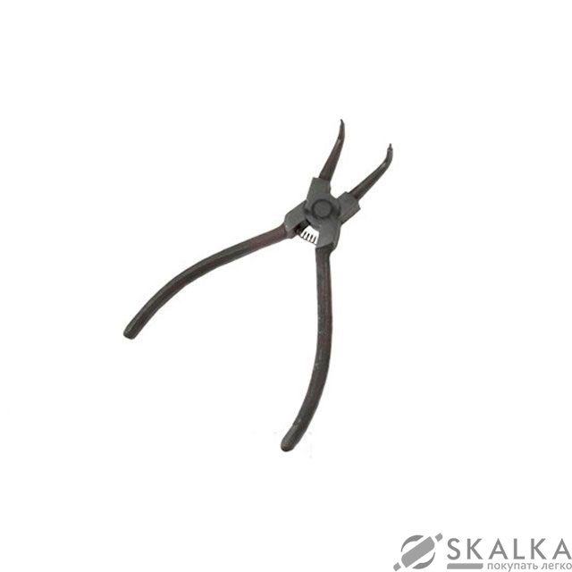 На фото Щипцы для снятия стопорных колец изогнутые на сжим Intertool 150мм (HT-7006)