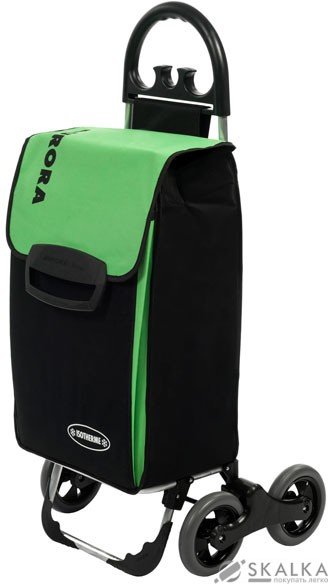 На фото Сумка-тележка Aurora Avanti 4_70 Black/Green (926870)