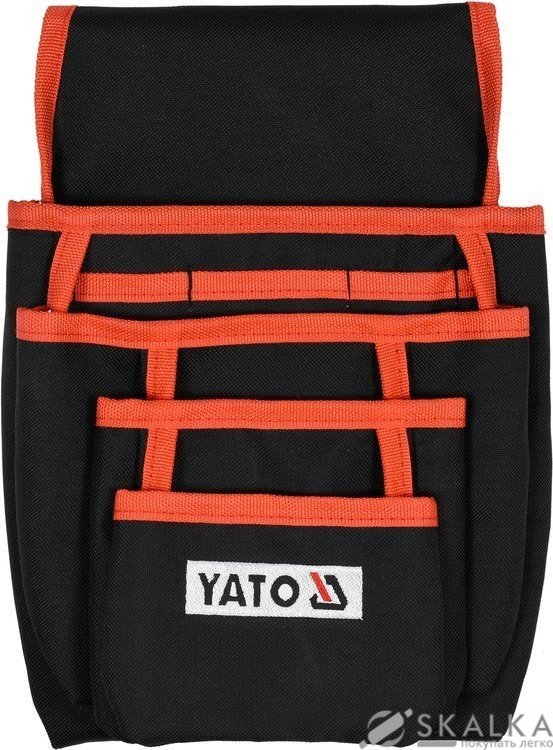 Сумка поясная для инструментов и гвоздей Yato с карманами (YT-74171) На фото Сумка поясная для инструментов и гвоздей Yato с карманами (YT-74171)