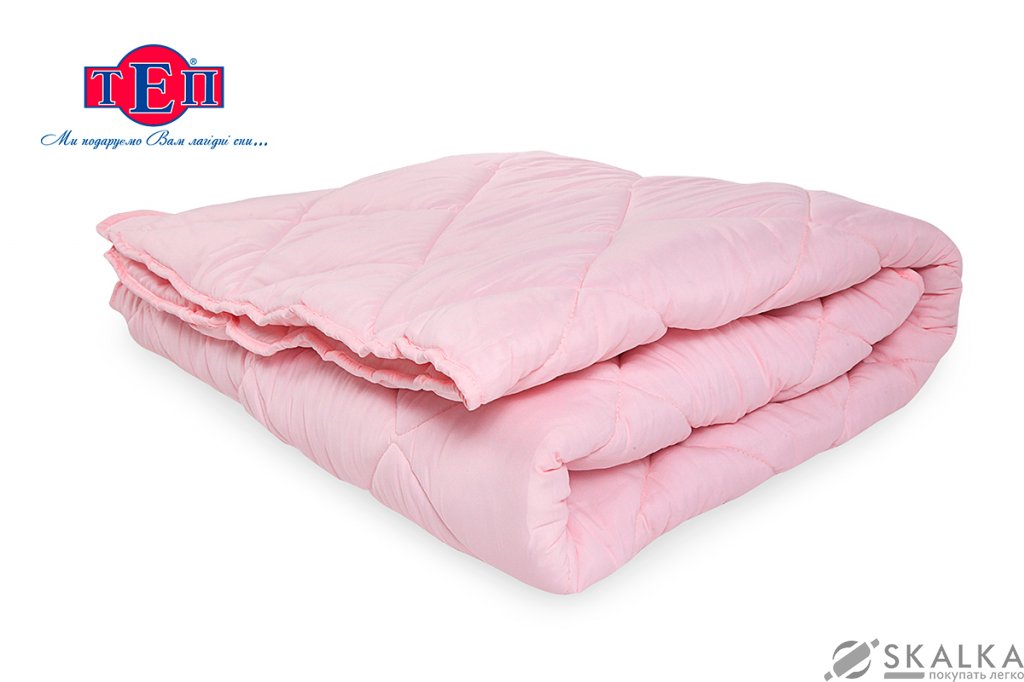 На фото Одеяло ТЕП EcoBlanc QA standard QuadroAir 200х210 см Розовое