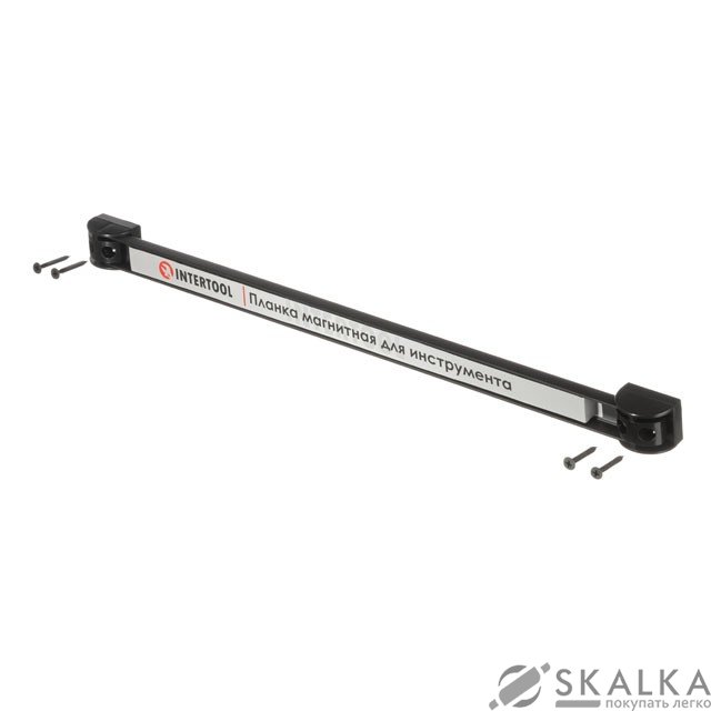 На фото Планка магнитная для инструмента Intertool 460×23×12.5 мм 13 кг (ET-1041)