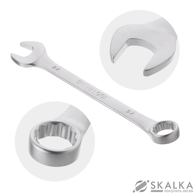 Набор ключей комбинированных Intertool 14 шт, 6-24мм, Cr-V (HT-1252) На фото Набор ключей комбинированных Intertool 14 шт, 6-24мм, Cr-V (HT-1252)