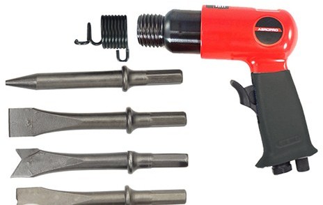 Молоток пневматический Aeropro 4500 уд/мин с набором зубил 4 шт (RP7621)