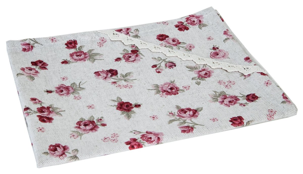 Салфетка Прованс Red Rose с кружевом 35х45 см (.003735)