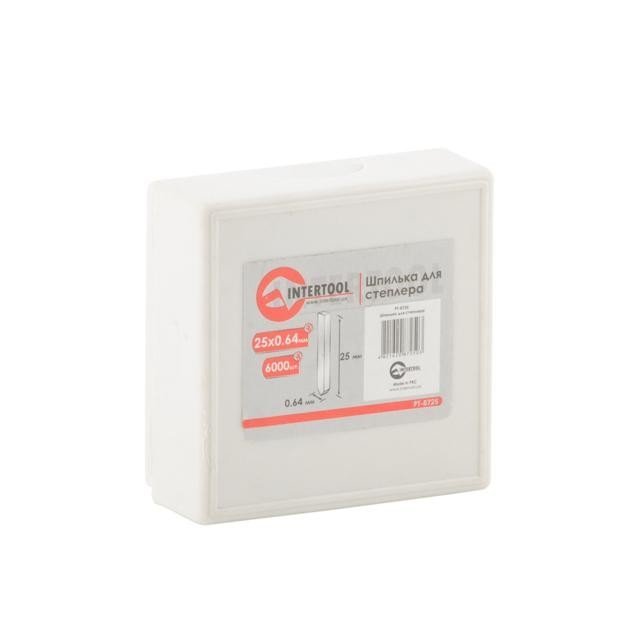 Шпилька Intertool для степлера 25мм d=0.64мм 6000шт/упак (PT-8725)