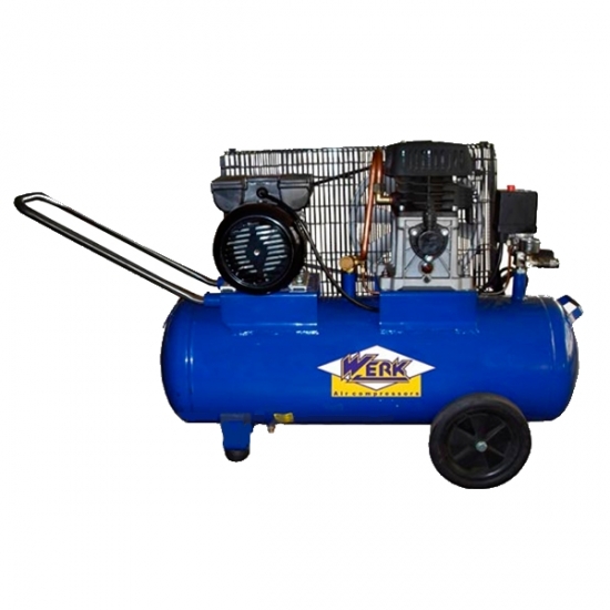 Компрессор Werk ZBM60-50 2.0кВт 50л 300л/мин 10бар 220В (37759)