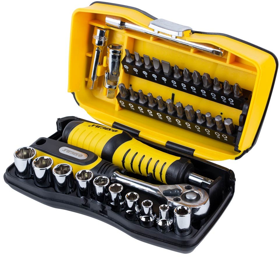 Набор насадок торцевых и биты Sigma 1/4" 39 шт CrV (6003571)