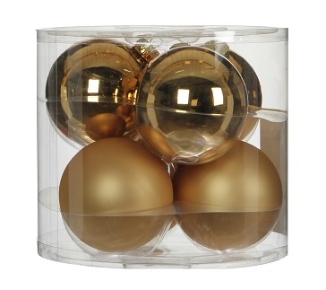 Елочные шарики House of Seasons комплект 6 шт шампань (1028670)
