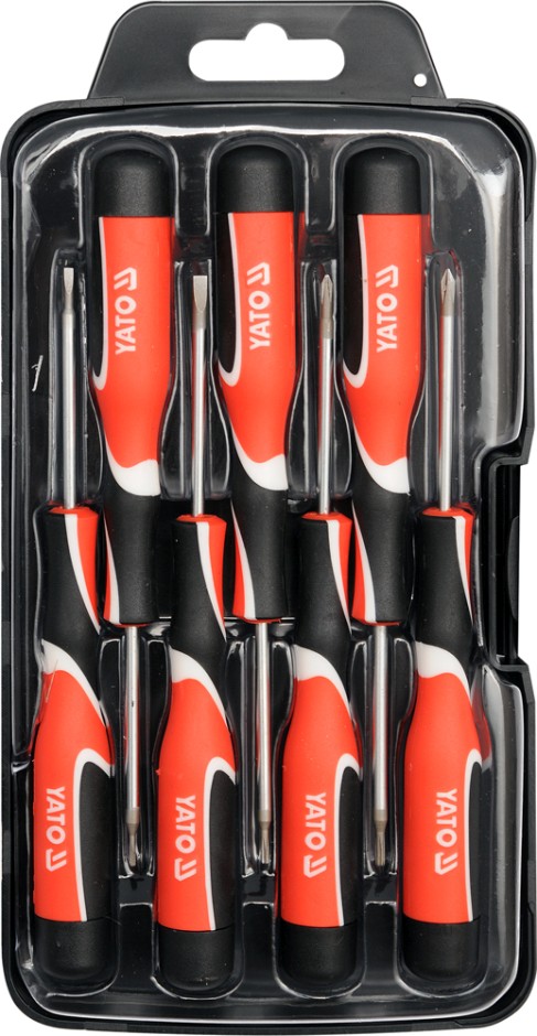 Набор отверток прецизионных Yato SL2-3 мм, PH (2), TORX (3), L = 50 мм 7 шт (YT-25863)