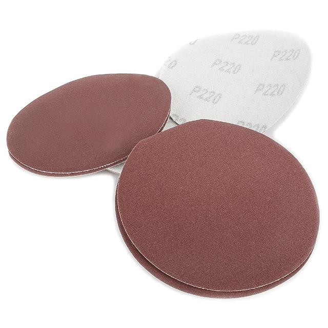 Круг наждачный самоклеющийся Intertool 125мм, бумага класс С, 120 г/м2, К220, уп. 10ед (BT-0522)