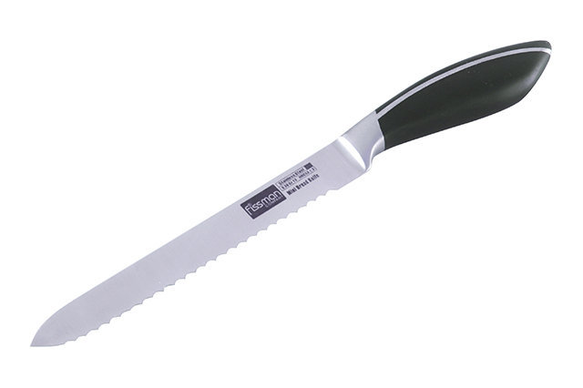 Кухонный нож Fissmann TYPHOON для булочек 15 см Black (KN-2102.BR)