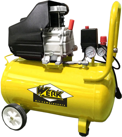 Компрессор Werk BM-2T50N 1.5кВт 50л 200л/мин 8бар 220В (60512)