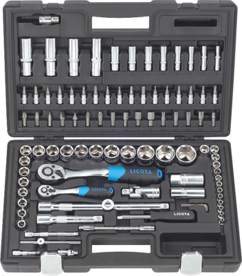 Набор инструмента Licota 1/2" и 1/4" 94 предмета (ALK-8010F)