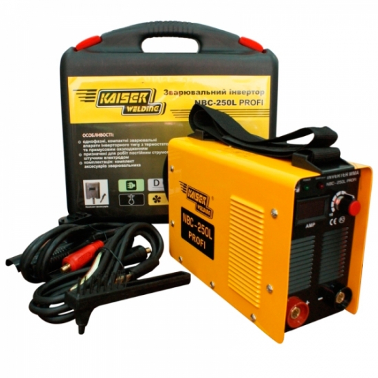Сварочный инвертор Kaiser NBC-250L PROFI 1.6-5.0 мм 20-250 А (42903)