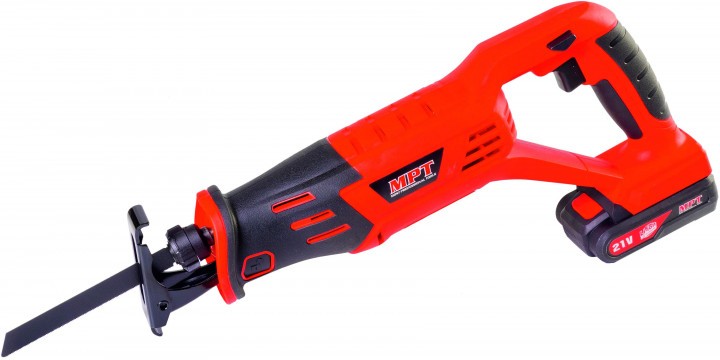 Пила сабельная аккумуляторная Mastertool 21V Li-ion 1.5 Ач 0-3000 об/мин 150/5 мм кейс (MCRS2105.A1)