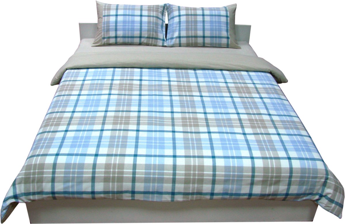 Комплект постельного белья Руно Финляндия 143х215 см 4шт Полуторный Голубой (1.114У_Фінляндія)