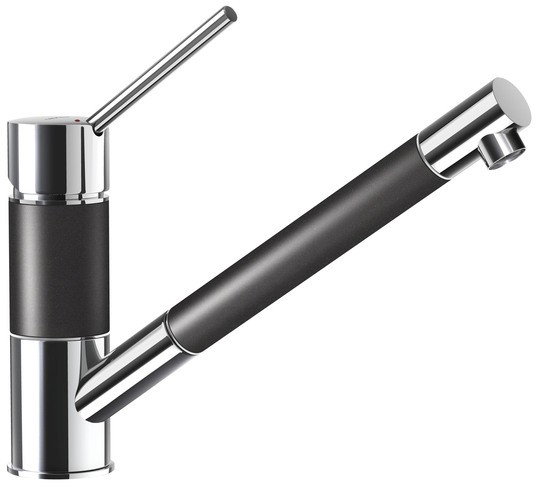Кухонный смеситель Schock SC50 Nero-13 хром/черный (50312013)