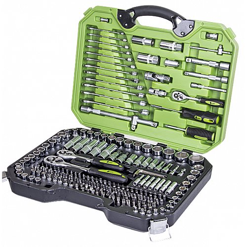 Универсальный набор инструментов Alloid 1/4" & 3/8" & 1/2" 218 шт (НГ-4218П)
