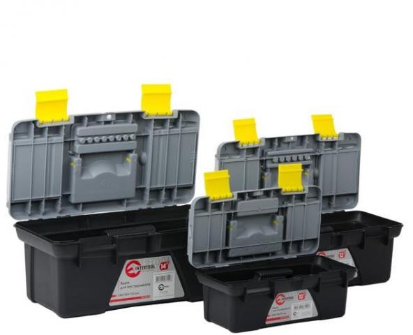 Комплект ящиков для инструментов Intertool 3шт ВХ-0310 10"/ВХ-0312 12"/ВХ-0314 14" (BX-0303)