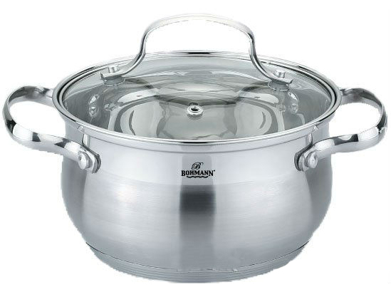Кастрюля из нержавеющей стали Bohmann 20х11.5 см 3.6 л (BH 5114-20)