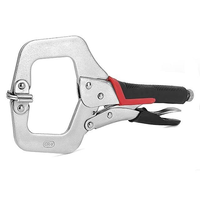 Клещи зажимные Intertool C-type 280мм, CrV (UT-5206)