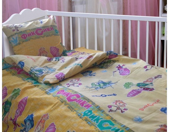 Постельное белье Leleka-Textile Ранфорс 110х140 Желтое Детское