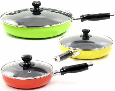 Сковорода Maestro Rainbow 24 см с крышкой (MR-1200-24)