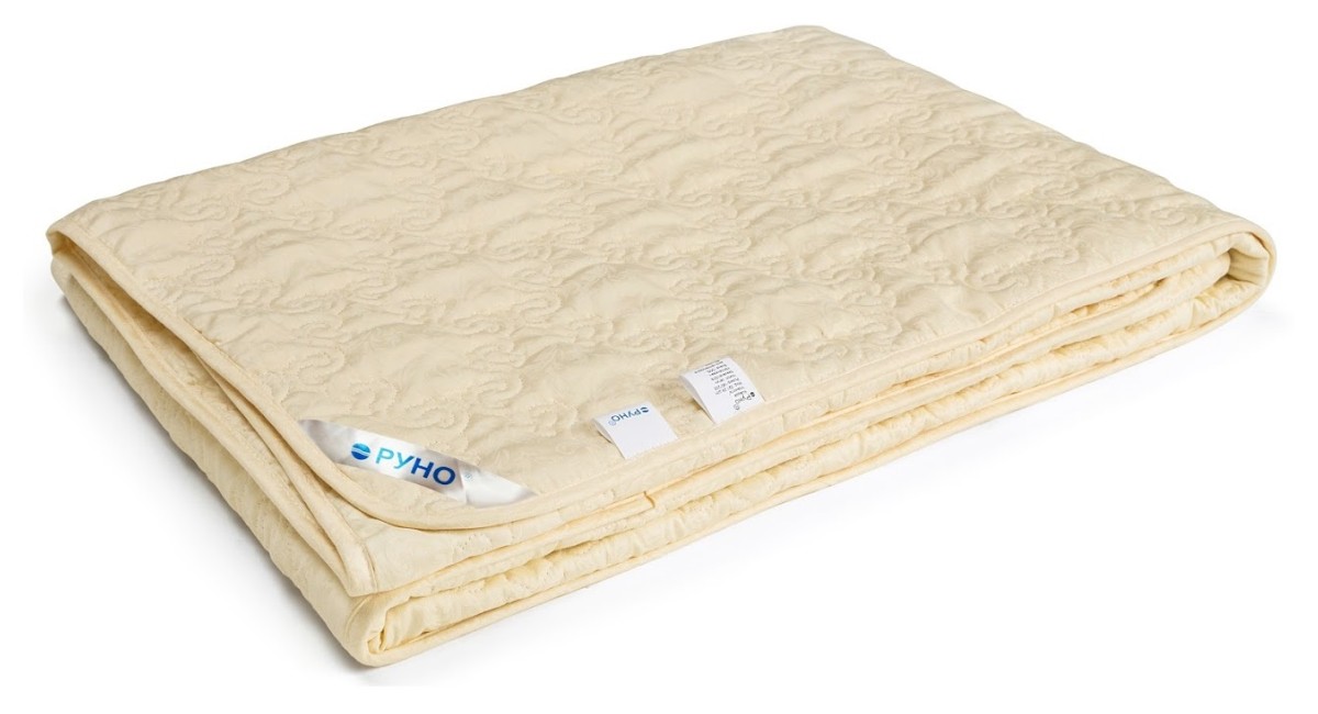 Одеяло Руно Нежность Шерсть 200x220 см Молочное (322.29ШНУ_молочний)