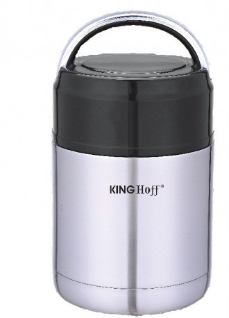 Термос для еды KingHoff 0.65 л стальной (KH-4374)