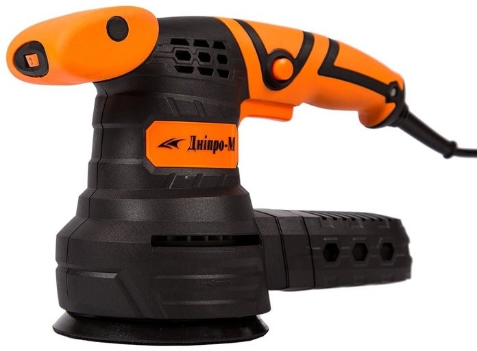 Эксцентриковая шлифмашина Днiпро-М 450 Вт 125 мм (МШЕ-450Р)