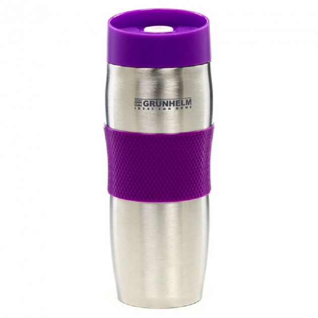Термокружка Grunhelm 380 мл GTC101 сиреневая (75544)