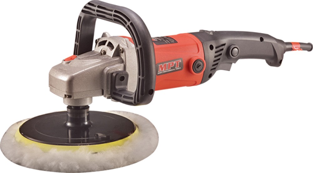 Машина угловая полировальная Mastertool 180 мм, 1200 Вт, 600-2700 об/мин (MPO1203)