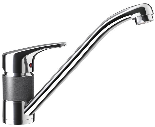 Кухонный смеситель Schock SC40 Inox-12 хром/серый (56300012)