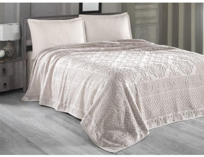 Простынь махровая Arya 160X220 Estafan Бежевай (8680943061874)