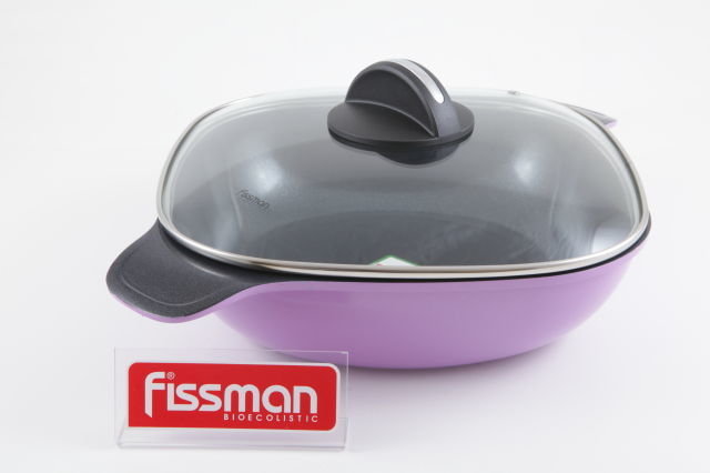 Кастрюля Fissman Diablo 28x8 см/4 л со стеклянной крышкой (AL-4685.28)