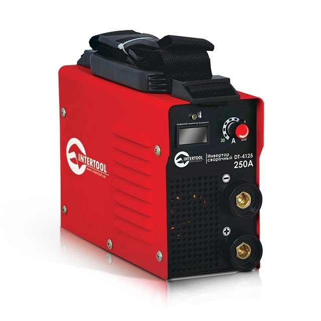 Инвертор мини Intertool 9.6кВт, 30-250А, электрод 1.6-5.0мм, IGBT (DT-4125)