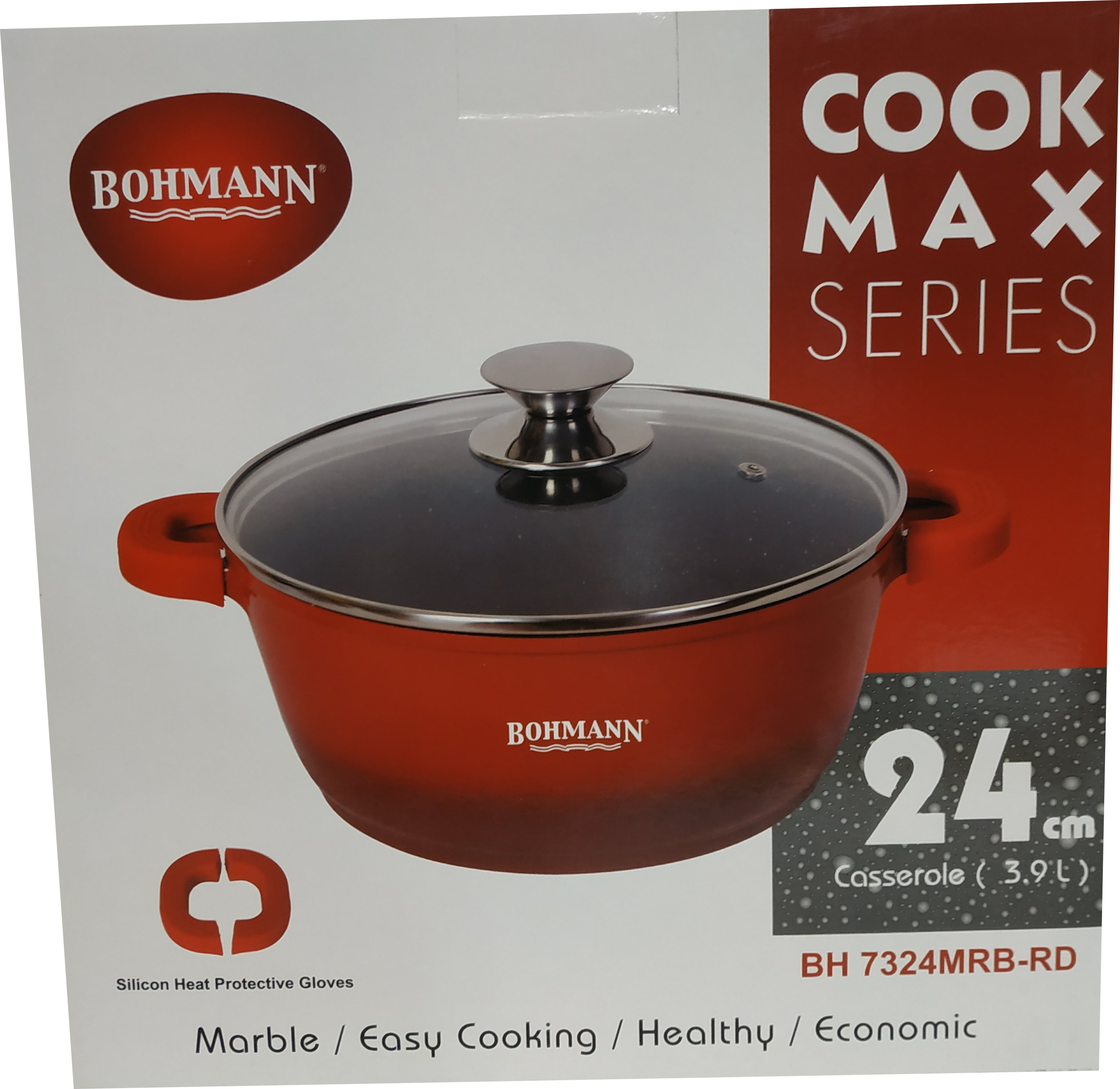 Кастрюля Bohmann 24 см 3.9 л (7324 MRB-RD ВН)